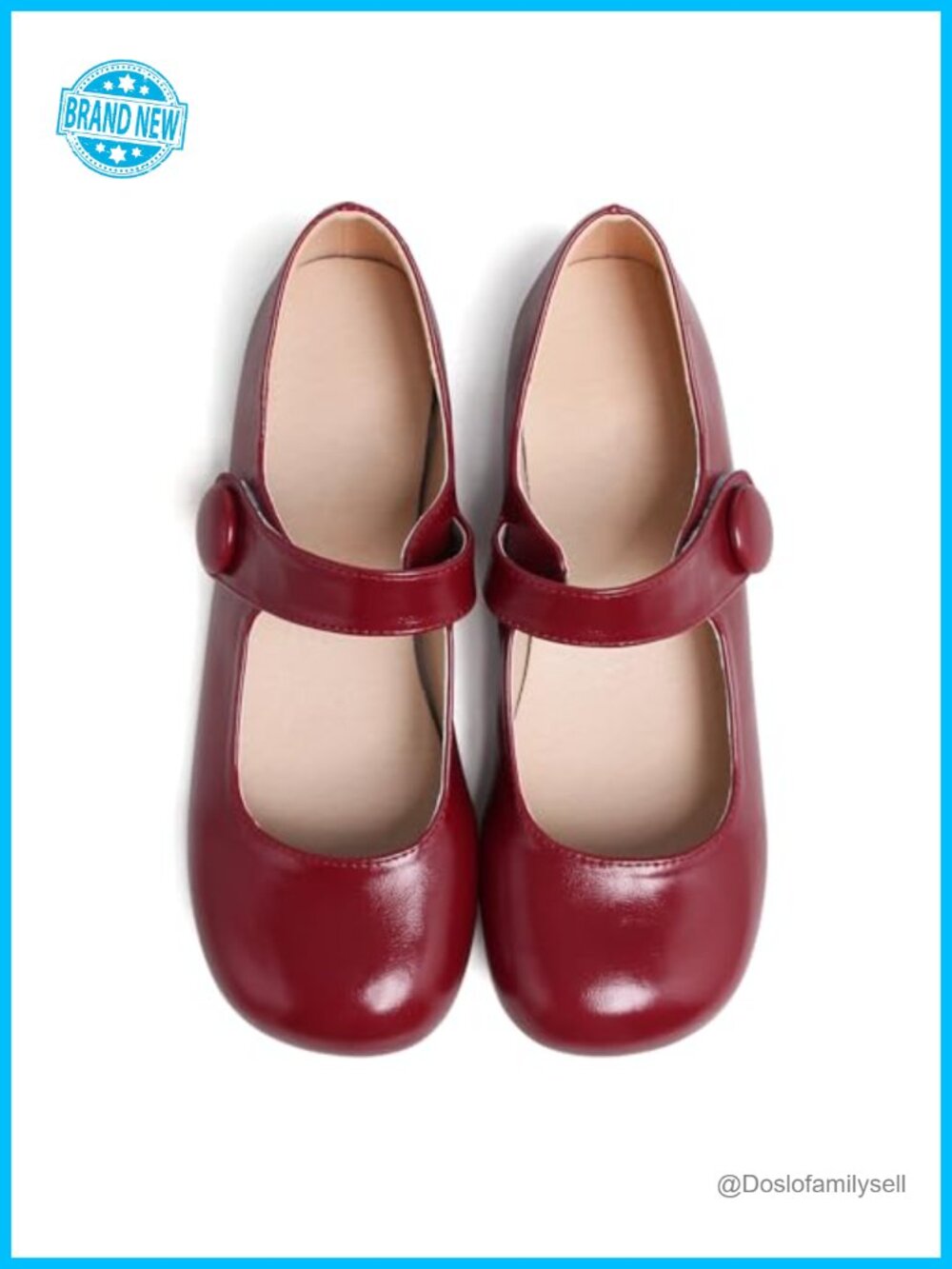Mary Jane Flats Round Toe Strap Ballet Women Comfortable Shoes
